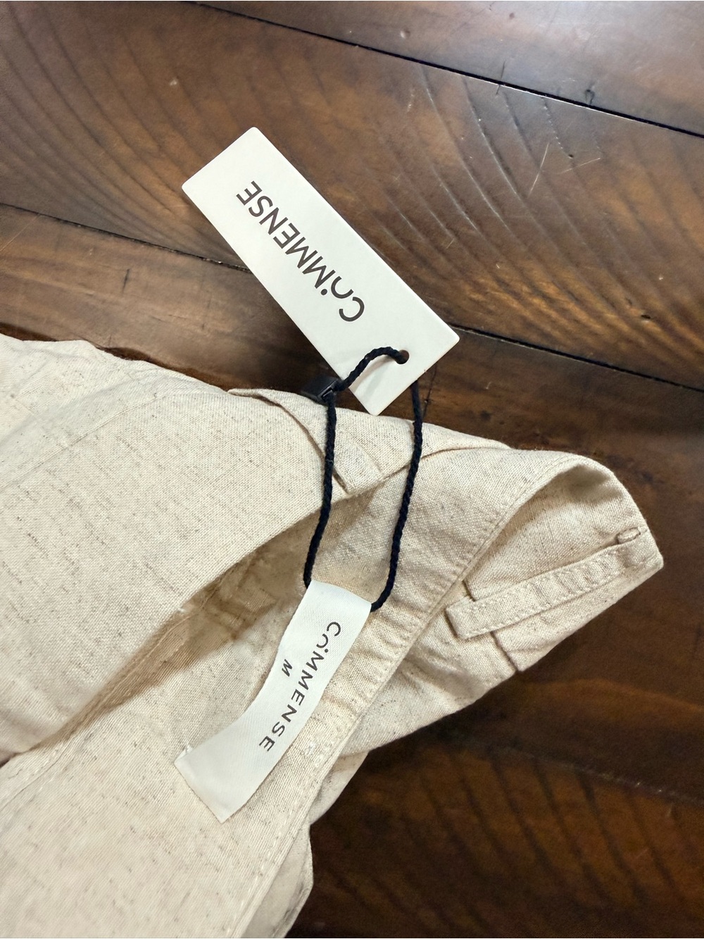 Commense Neutral Beige Linen-Blend Garment - Picture 3 of 3